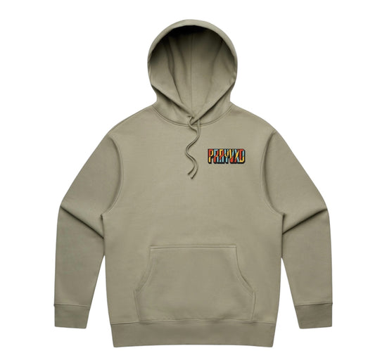 Olive Patchwork Hood