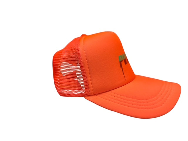 Orange Gucci Print Trucker